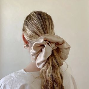 A Bronze Age Oversized Silk Scrunchie